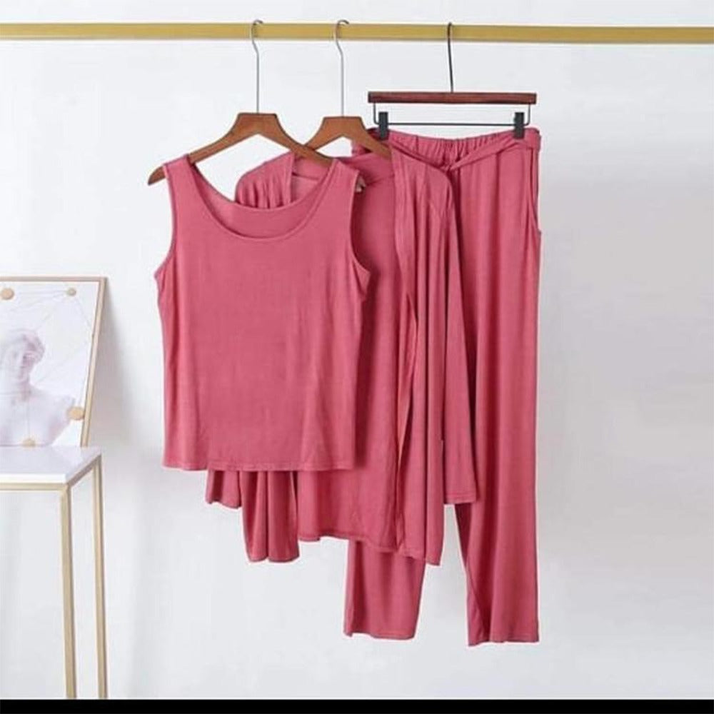 3 Piece Lounge wear Nightwear Sleepwear For Women