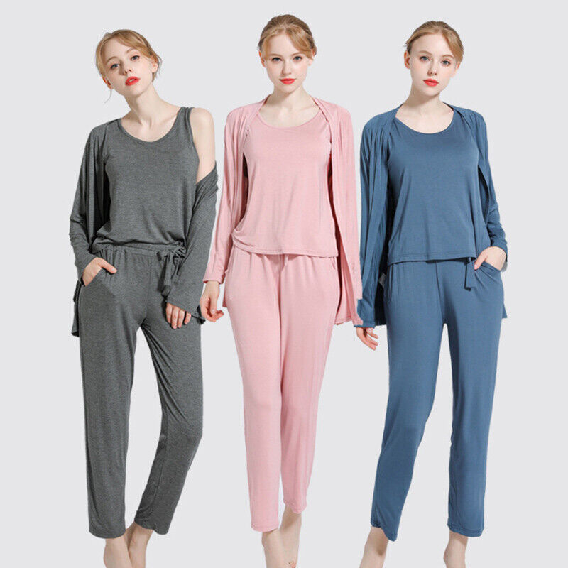 3 Piece Lounge wear Nightwear Sleepwear For Women