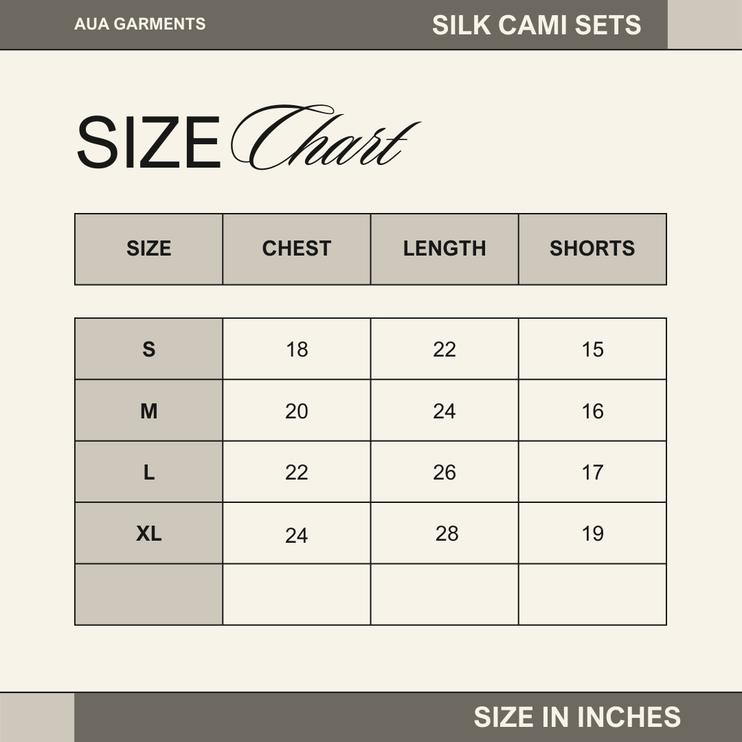 Silk Cami Set For Women Nightwear Nighty Red