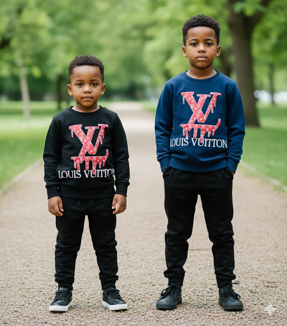 Louis Print Sweatshirt & Trouser Tracksuit