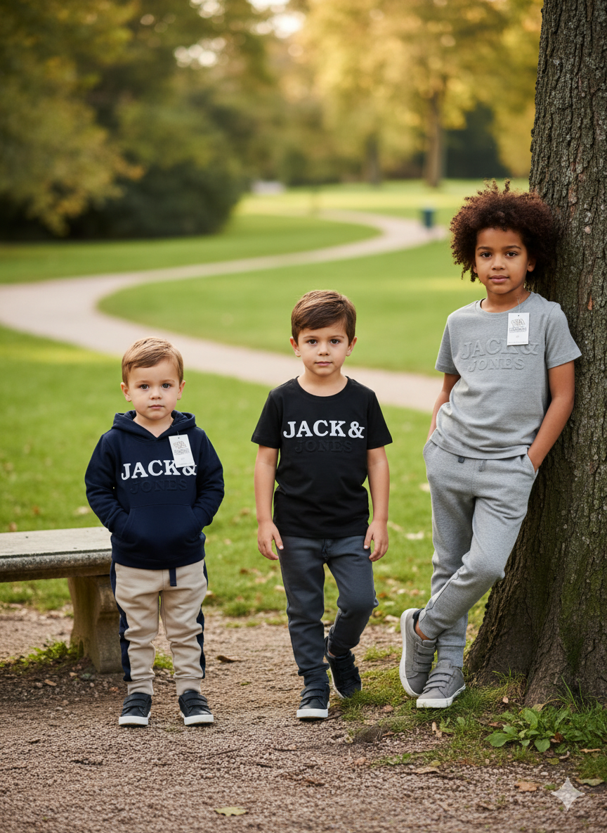 JACK & JONES Junior Logo Sweatshirt & Trouser Tracksuit Set