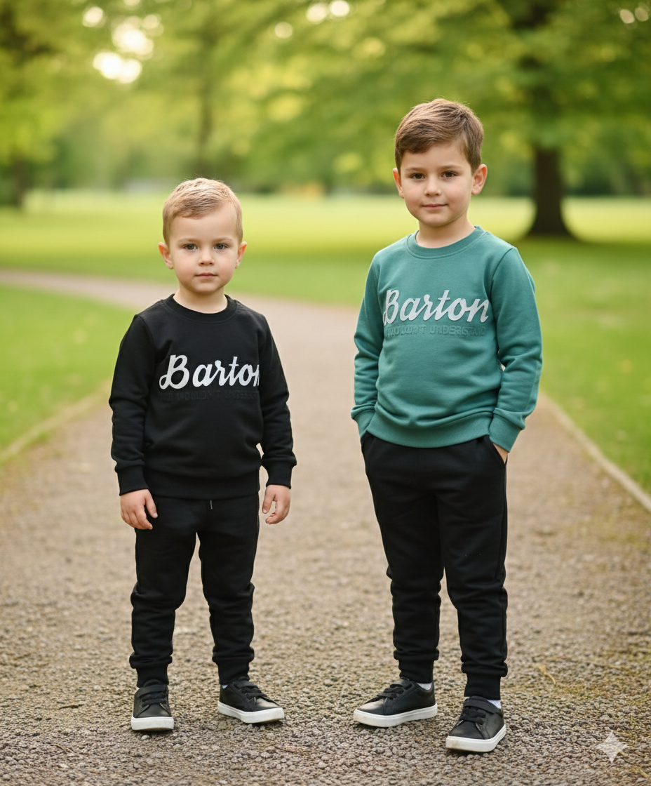 Barton Signature Kids Tracksuit - Sweatshirt & Trouser Set