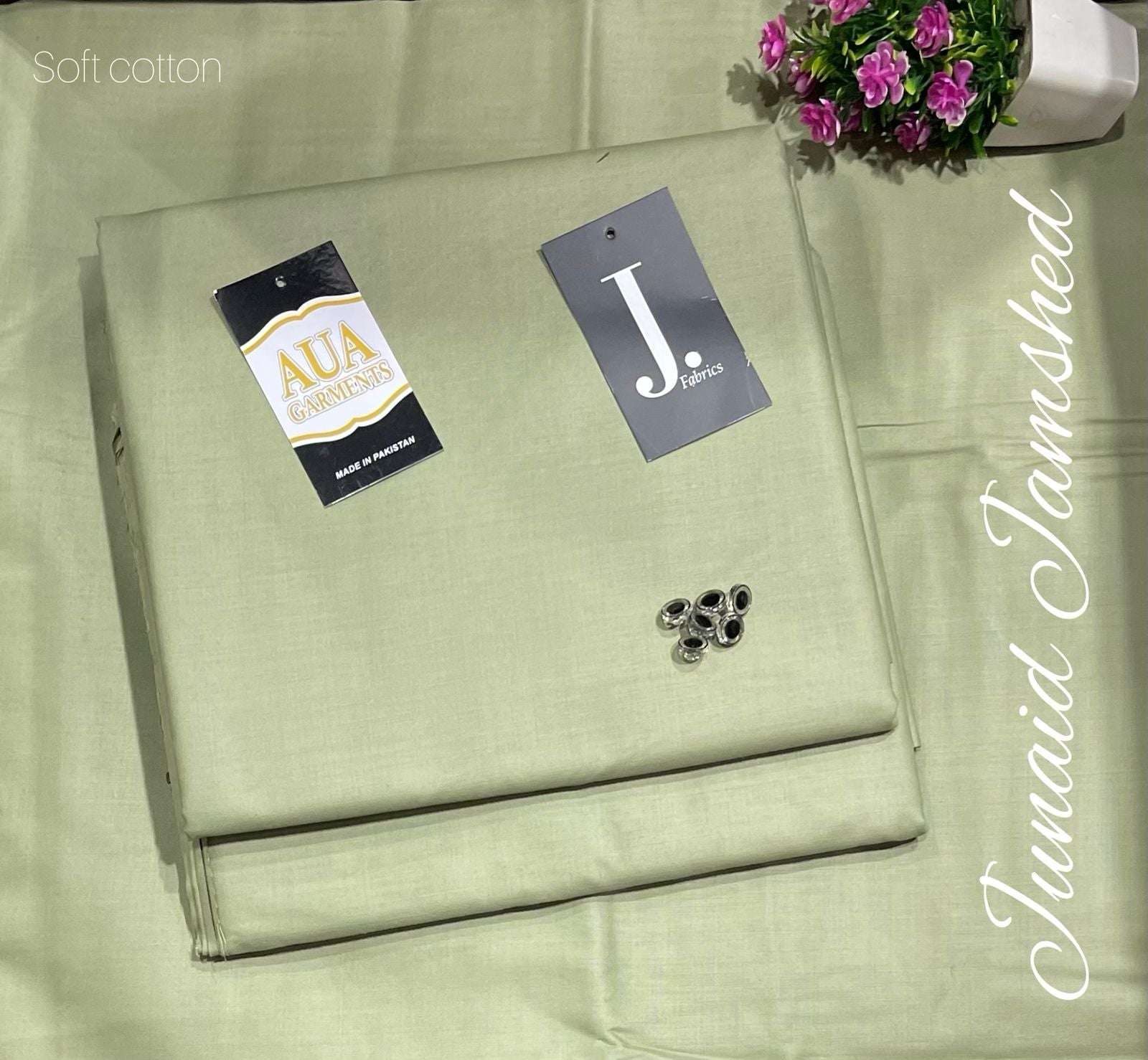 J. Unstitched Soft Cotton Suit for men (4 meter widht 53 inche)