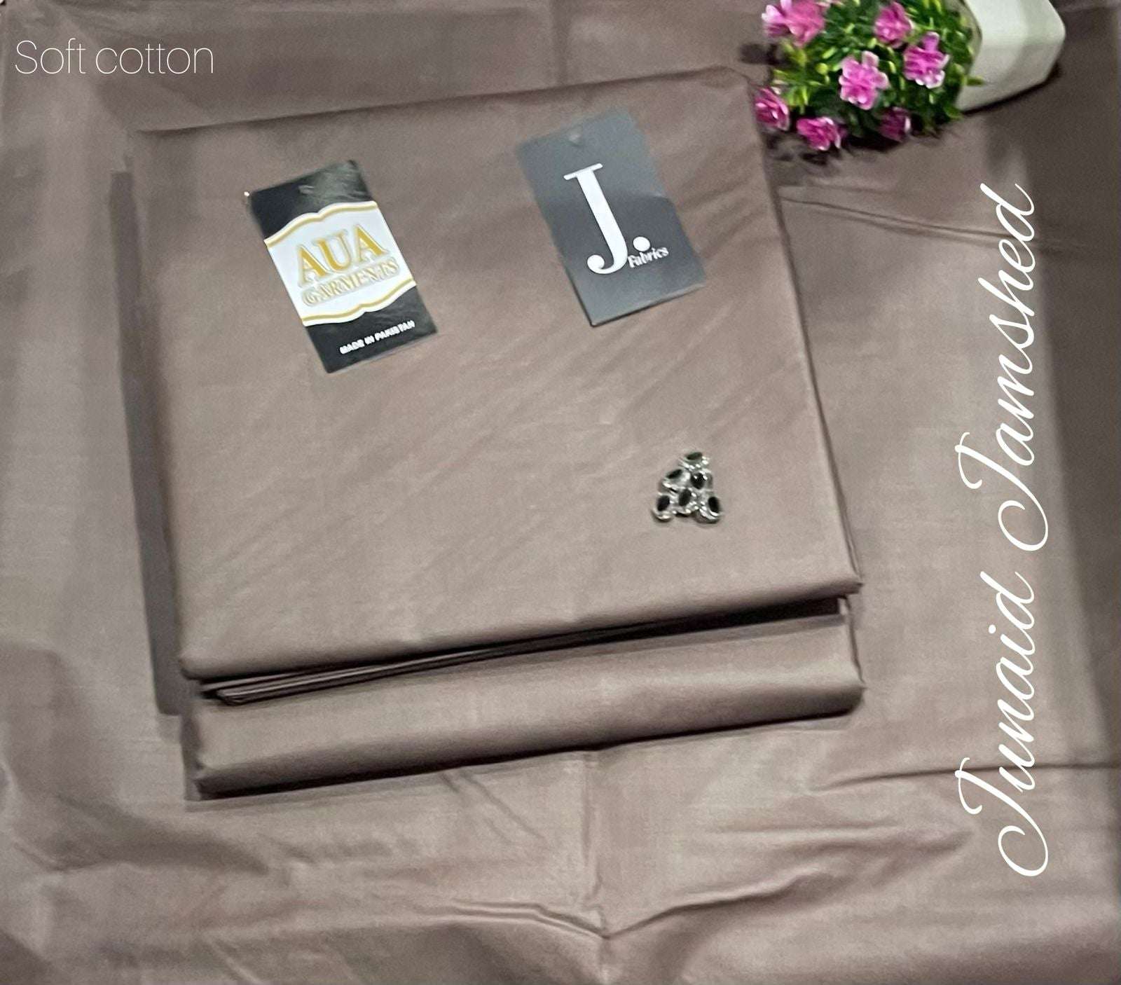 J. Unstitched Soft Cotton Suit for men (4 meter widht 53 inche)