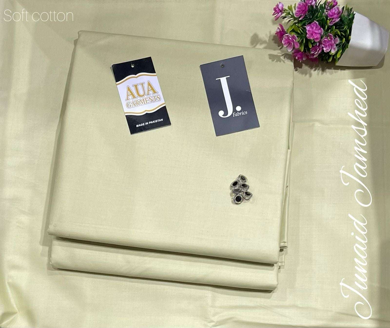 J. Unstitched Soft Cotton Suit for men (4 meter widht 53 inche)