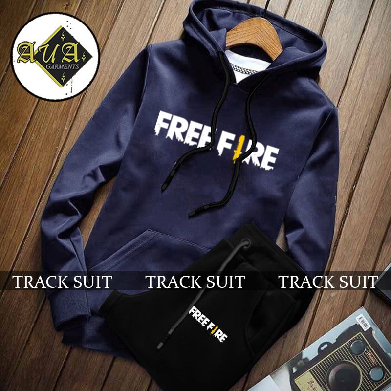 Free-fire Printed Tracksuit For Men (Hoodie + Trouser)