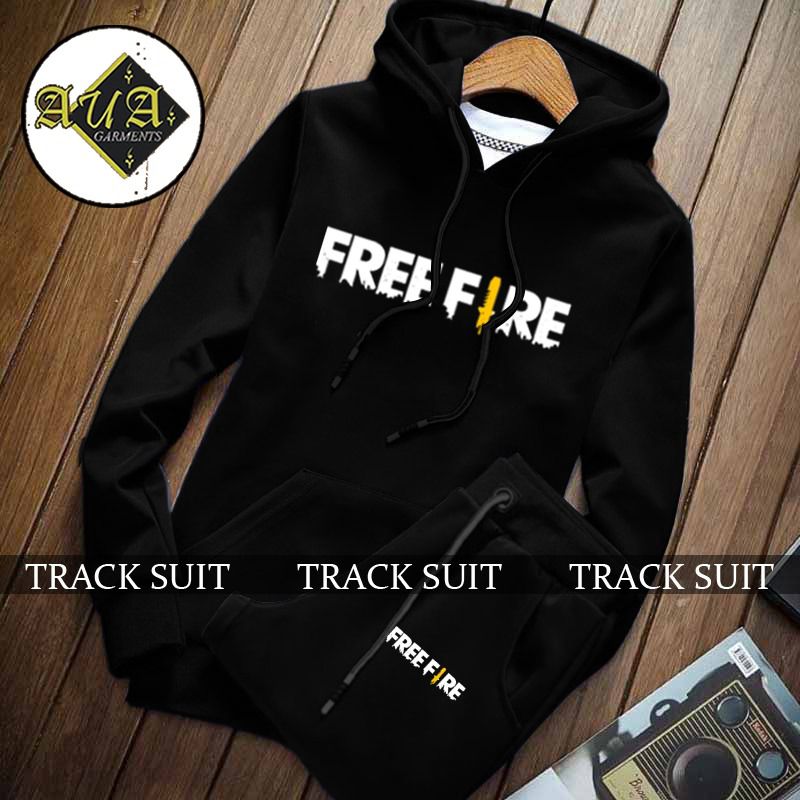 Free-fire Printed Tracksuit For Men (Hoodie + Trouser)
