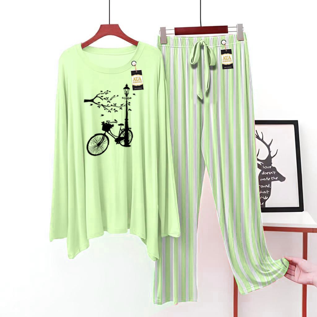 Trendy Cycle Printed Lining Trouser Lounge wear Nightwear Sleepwear For Women (5 colours)(002)