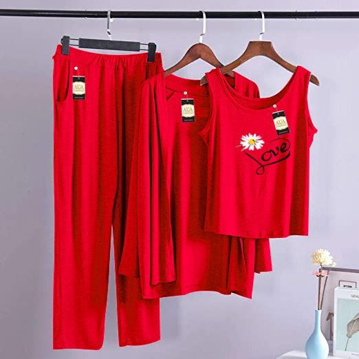 Love 3 Piece Lounge wear Nightwear Sleepwear For Women (6 colours)