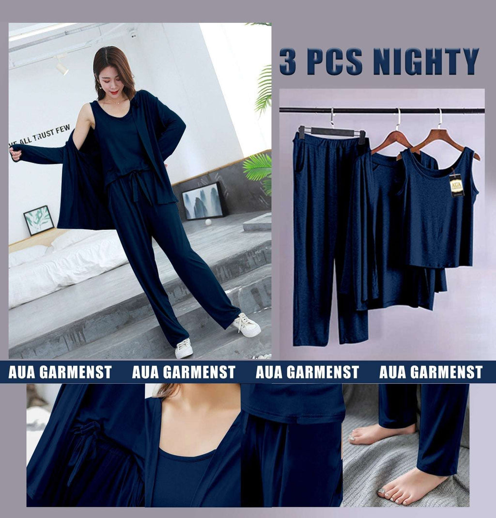 3 Piece Lounge wear Nightwear Sleepwear For Women