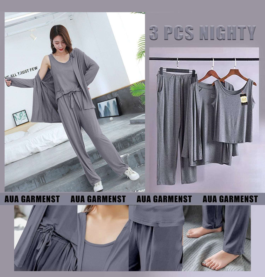 3 Piece Lounge wear Nightwear Sleepwear For Women