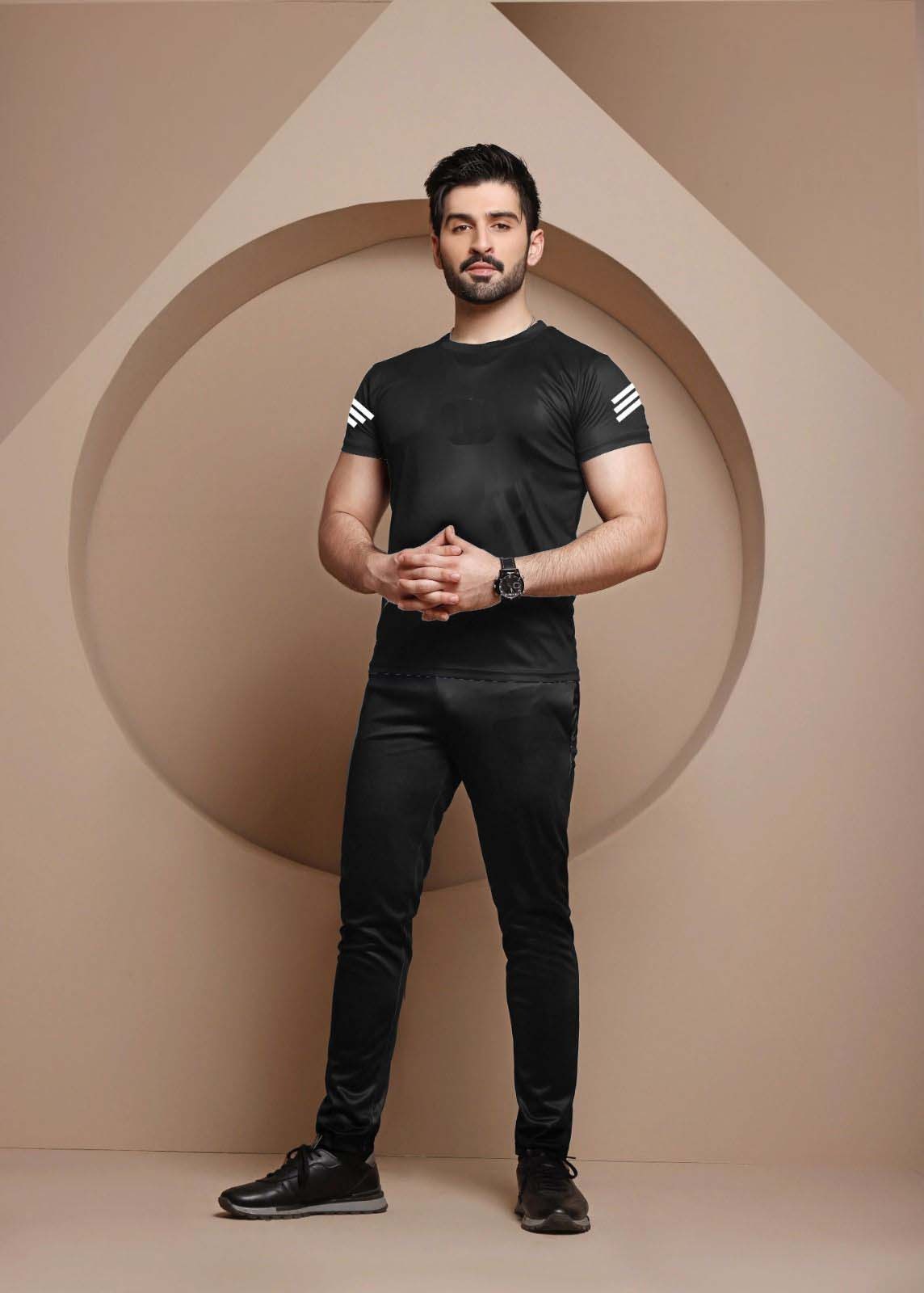Tracksuit For Men & Boys - Soft & Comfortable Fabric T Shirt & Trouser