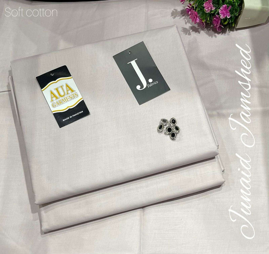 J. Unstitched Soft Cotton Suit for men (4 meter widht 53 inche)