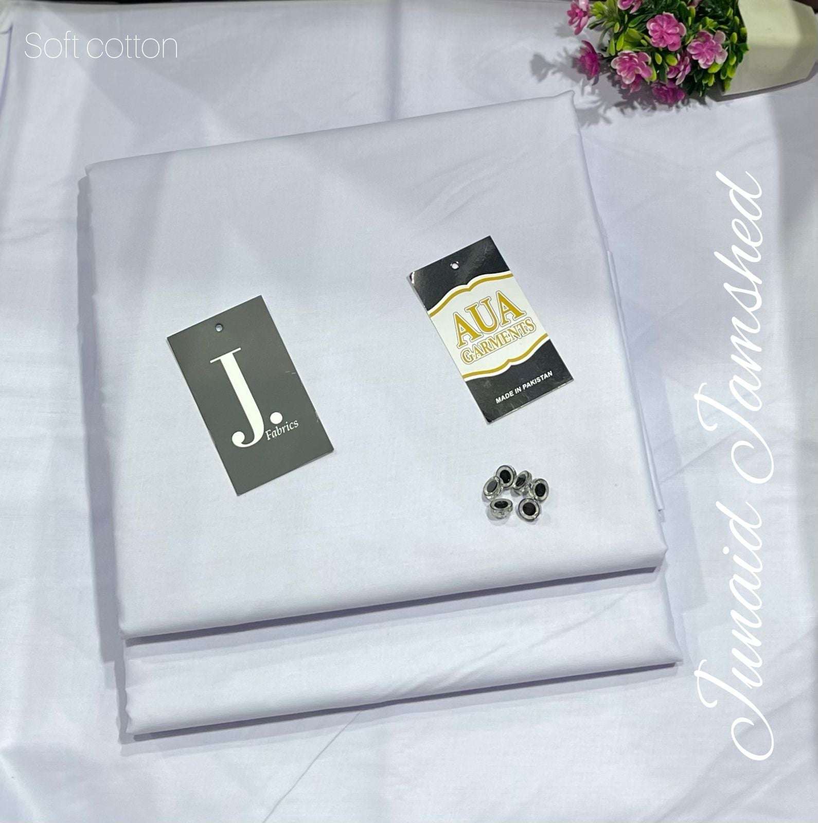 J. Unstitched Soft Cotton Suit for men (4 meter widht 53 inche)