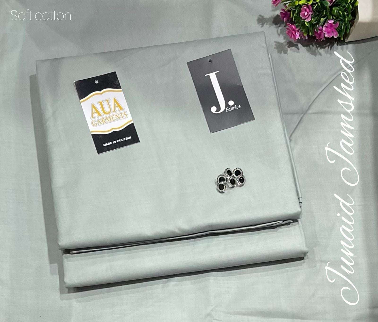 J. Unstitched Soft Cotton Suit for men (4 meter widht 53 inche)