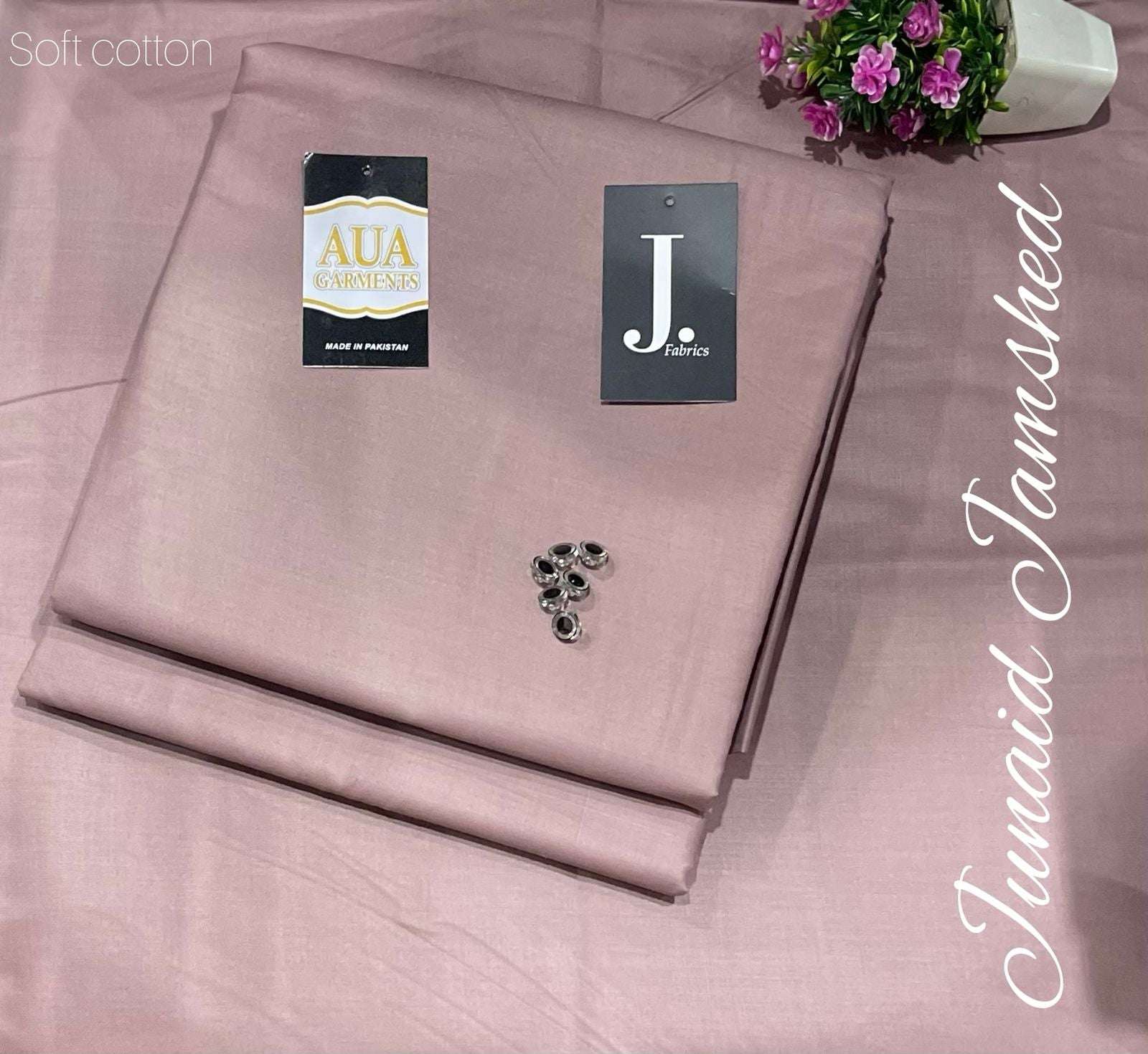 J. Unstitched Soft Cotton Suit for men (4 meter widht 53 inche)