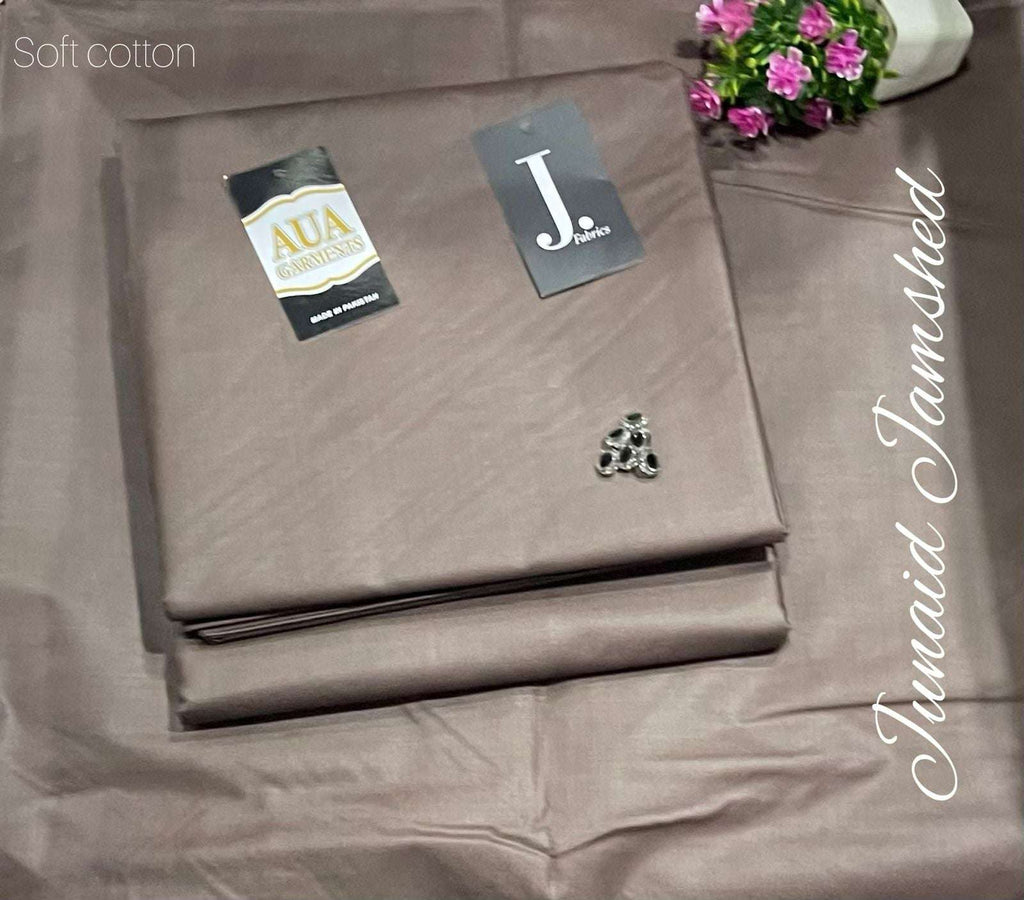 J. Unstitched Soft Cotton Suit for men (4 meter widht 53 inche)