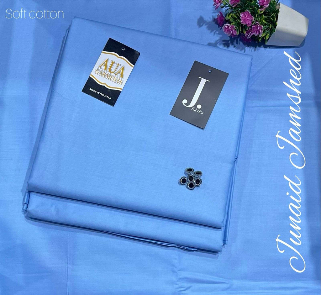 J. Unstitched Soft Cotton Suit for men (4 meter widht 53 inche)