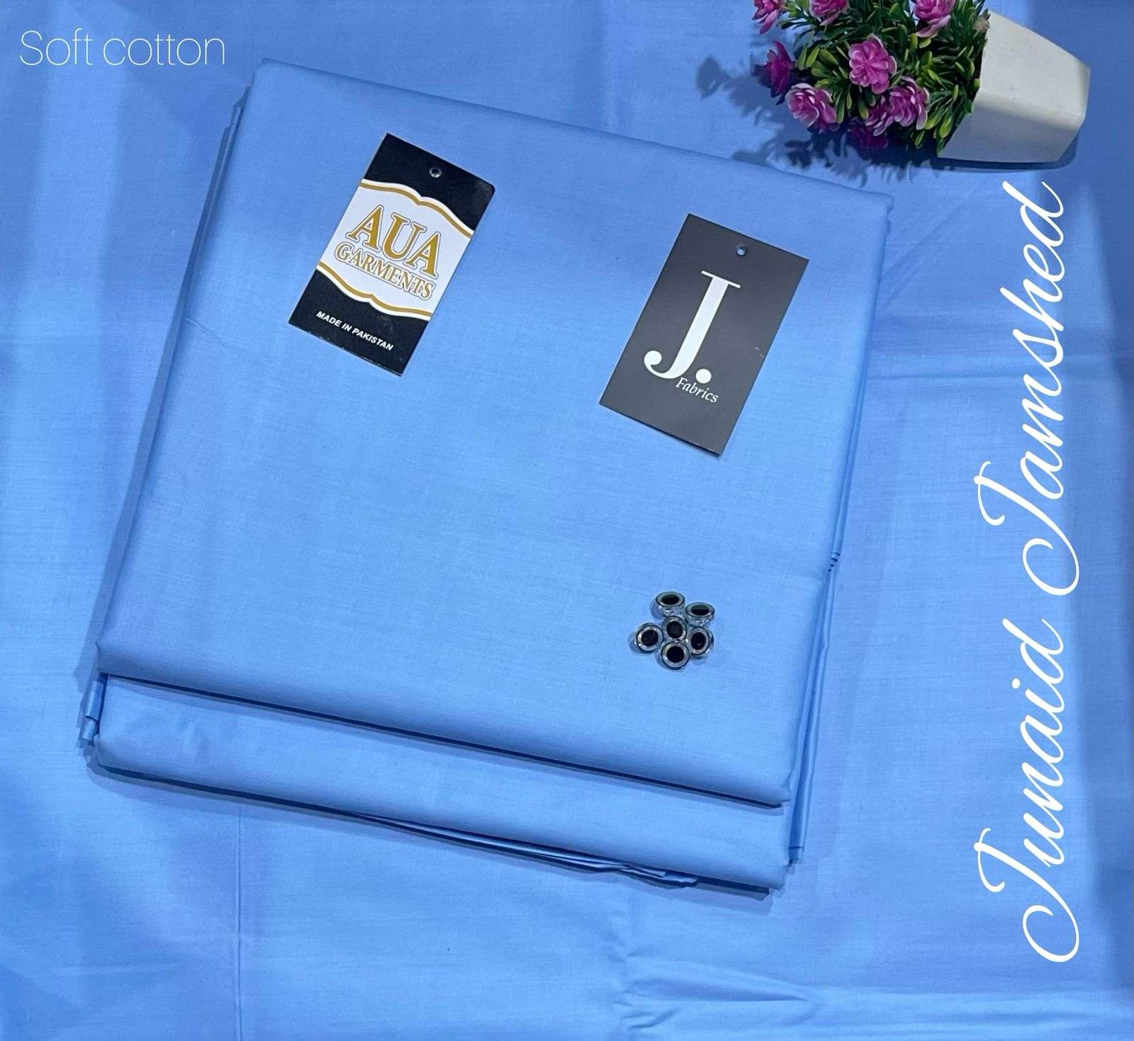 J. Unstitched Soft Cotton Suit for men (4 meter widht 53 inche)