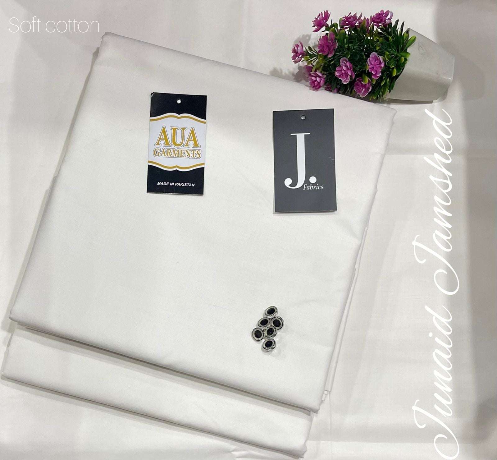 J. Unstitched Soft Cotton Suit for men (4 meter widht 53 inche)