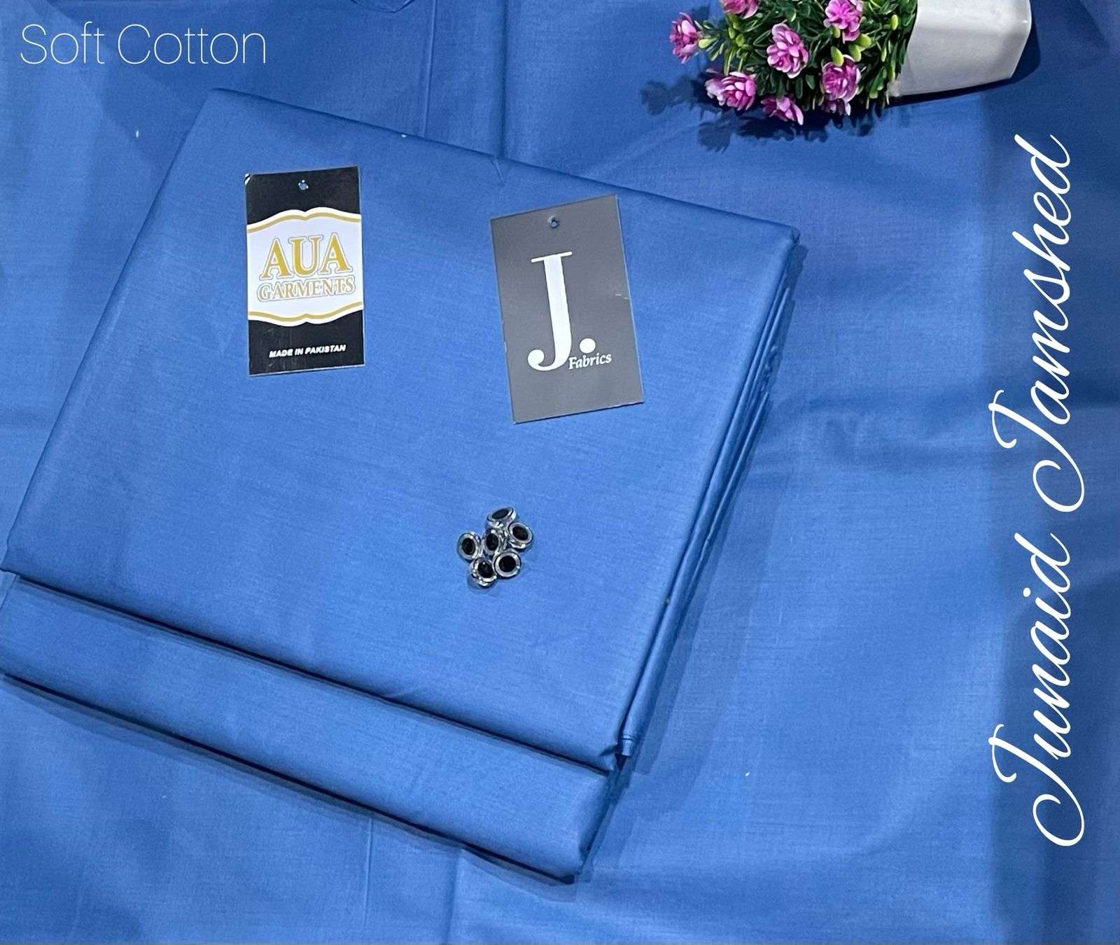 J. Unstitched Soft Cotton Suit for men (4 meter widht 53 inche)