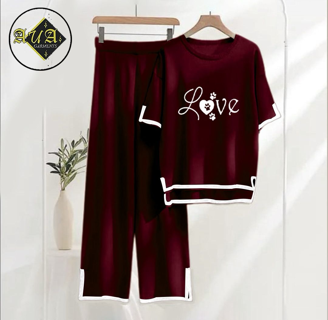 Love Printed Summer Collection Turkish summer co-ord set