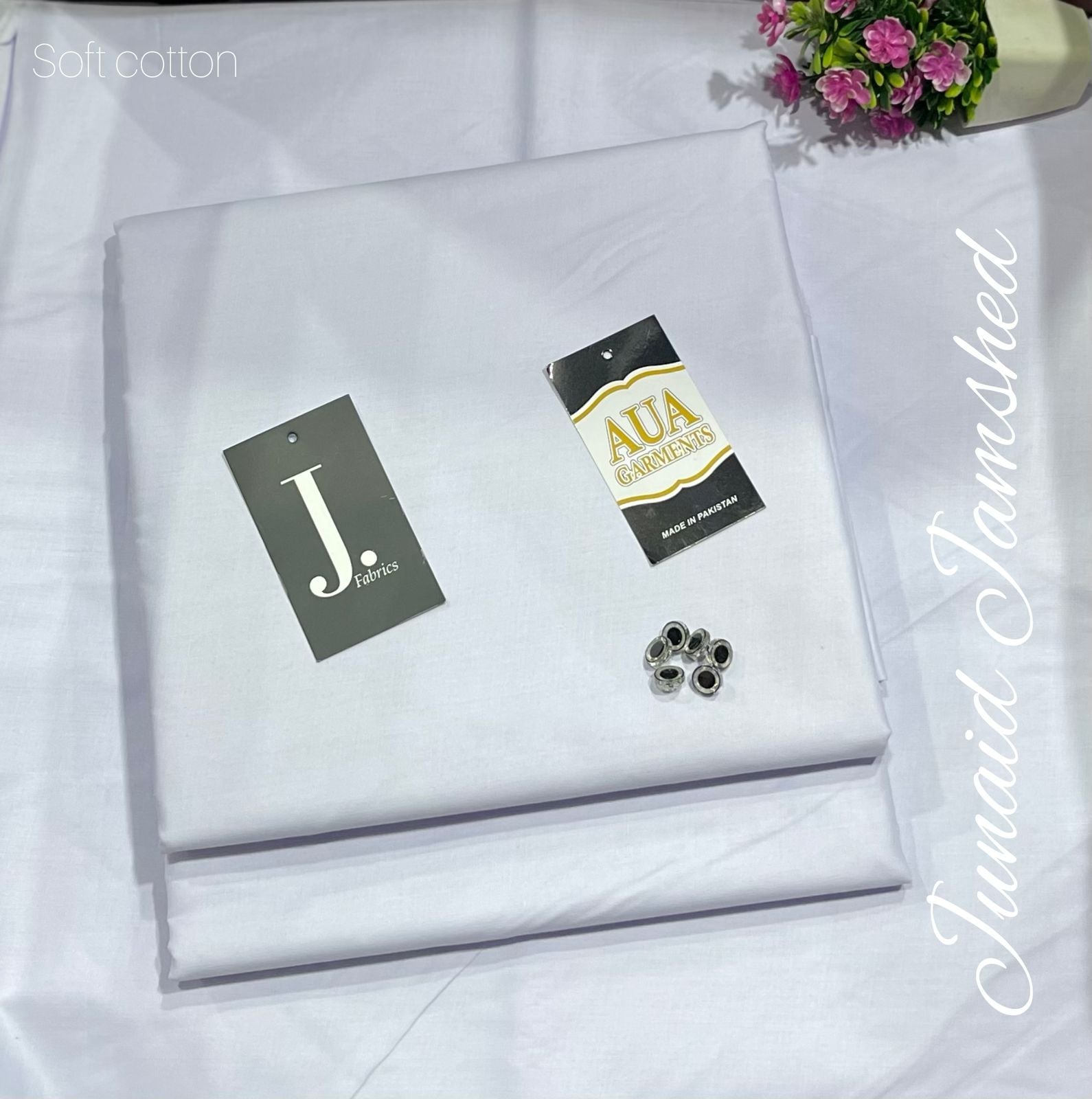 J. Unstitched Soft Cotton Suit for men (4 meter widht 53 inche)