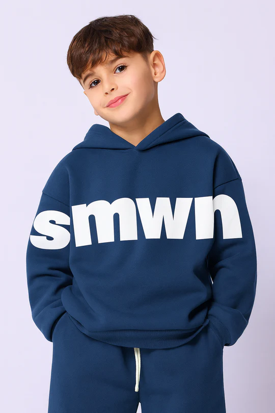 SUMWON Premium Cozy Fleece Oversized Tracksuit – Sweatshirt & Wide-Leg Jogger Set